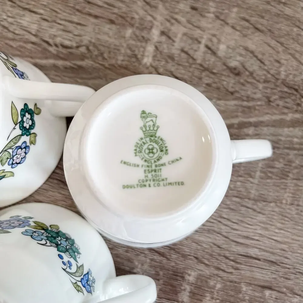 Set of 6 - Royal Doulton, Esprit - Tea Cups